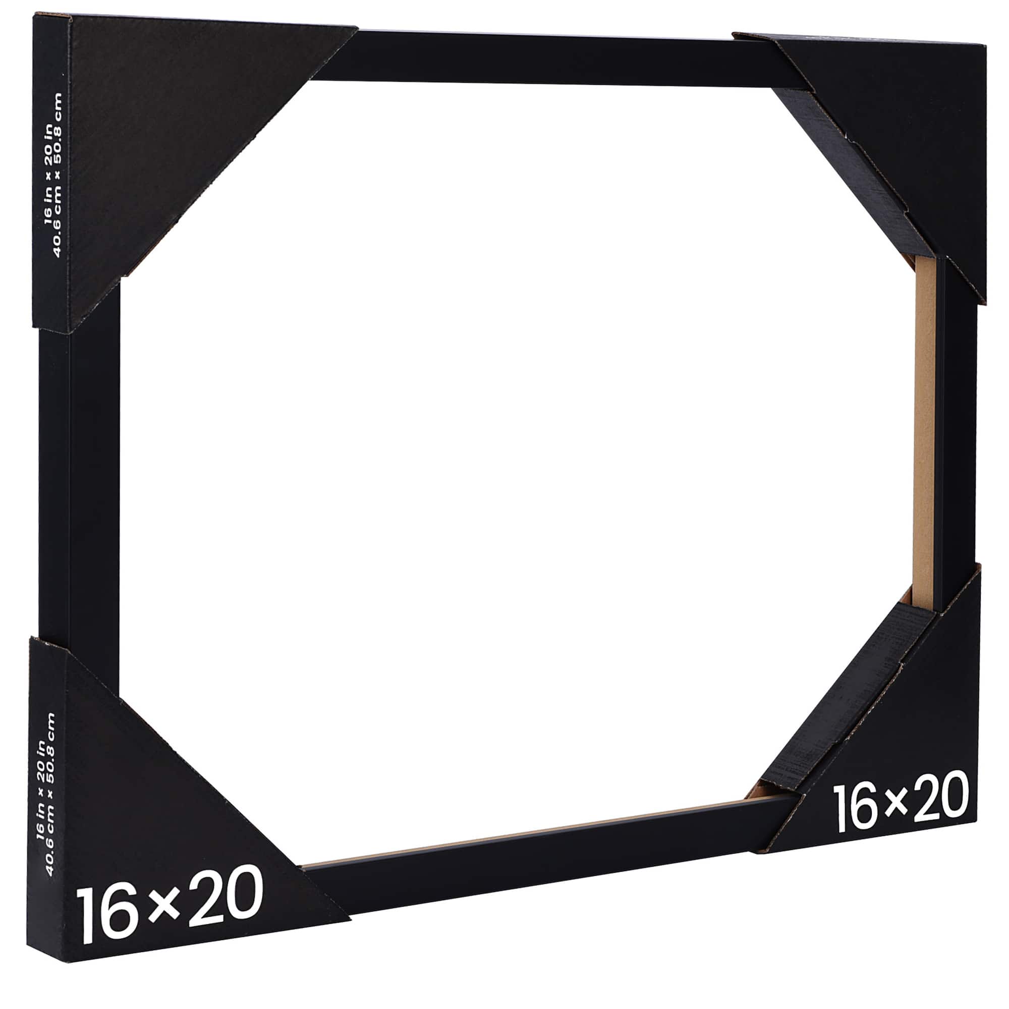 6 Pack: 16" x 20" Black Open Back Frame by Studio Décor®